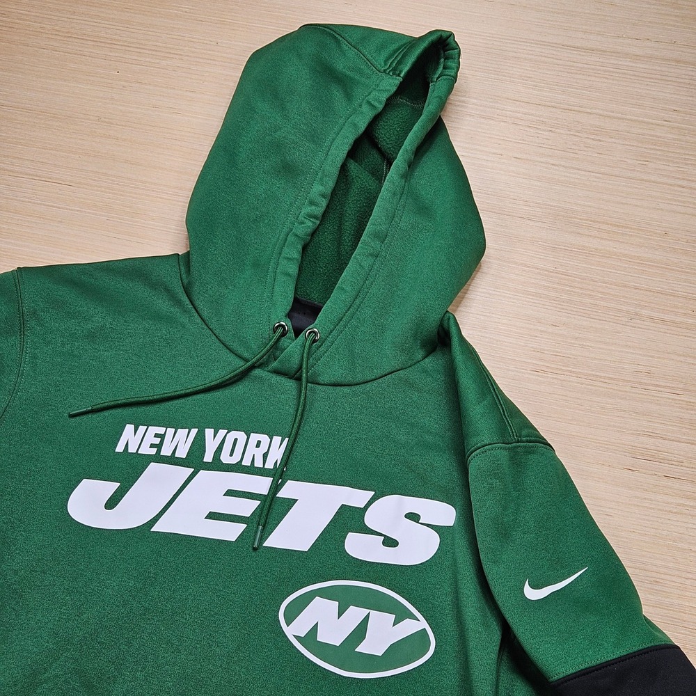 New York Jets Nike On Field Mens M Green NFL Dri-Fit Hoodie BV8162-327 Football